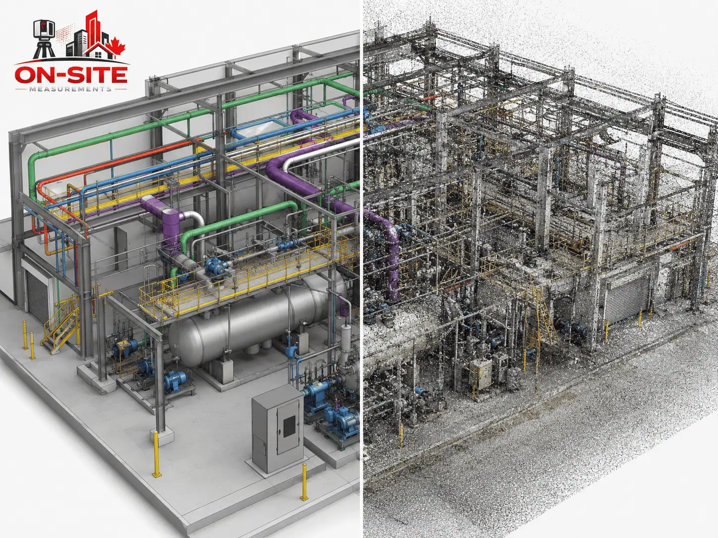 3D point cloud capture inside a Edmonton commercial building